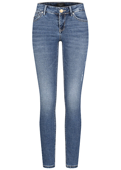 Vero Moda Dames NOOS Jeans Skinny Fit broek met 5 zakken medium blauw denim - Art.-Nr.: 23020253
