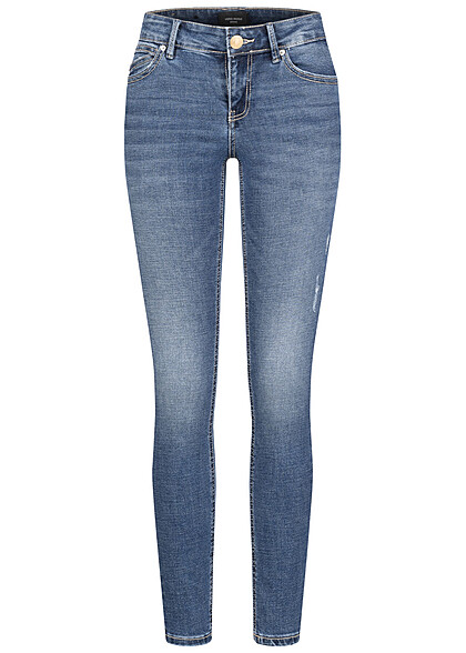 Vero Moda Dames NOOS Jeans Skinny Fit broek met 5 zakken medium blauw denim - Art.-Nr.: 23020253