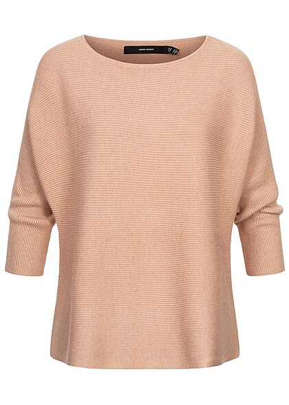 Vero Moda Dames NOOS Sweater Trui met 3/4 Mouwen irish cream beige - Art.-Nr.: 23020257