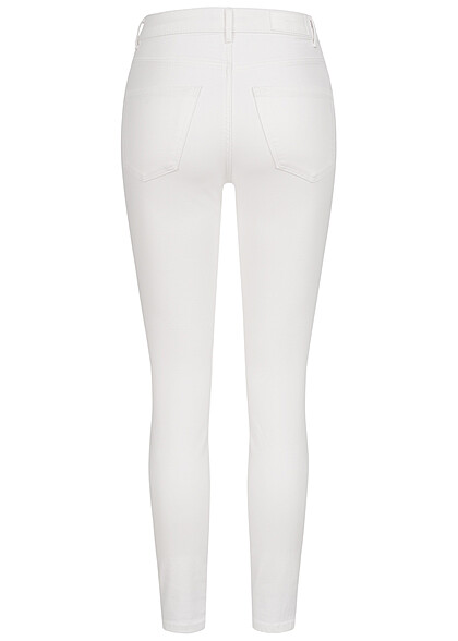 Vero Moda Dames Skinny High-Waist Jeans Broek met 5 zakken wit