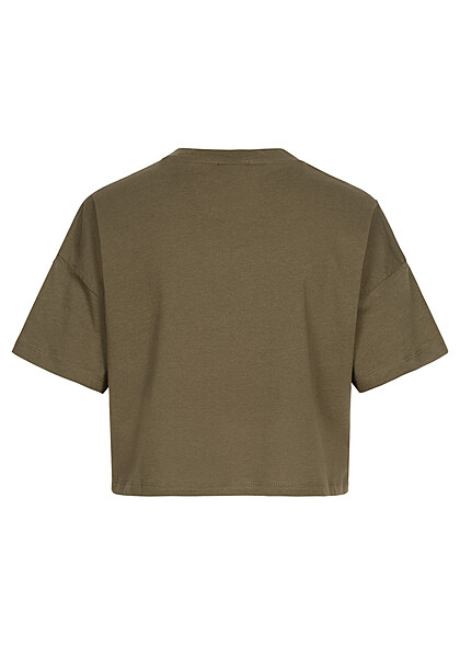 Noisy May Damen NOOS T-Shirt Top Oversized-Look Rundhals kalamata oliv grn