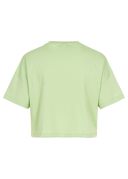 Noisy May Damen NOOS T-Shirt Top Oversized-Look Rundhals quiet grn