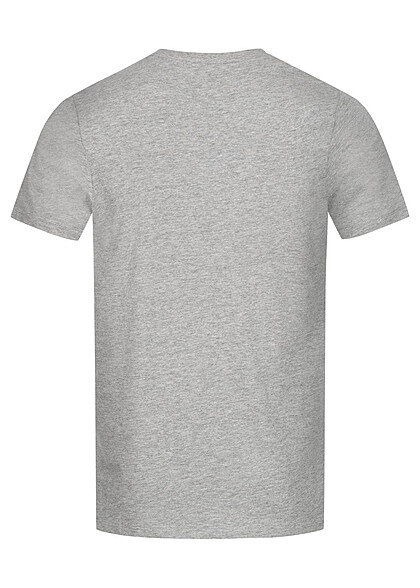 Jack and Jones Heren NOOS T-Shirt met Logo Print licht grijs melange