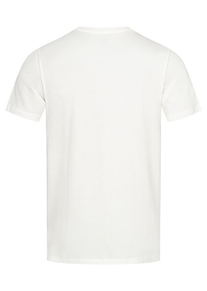Jack and Jones Heren T-shirt met Logo Print cloud dancer wit