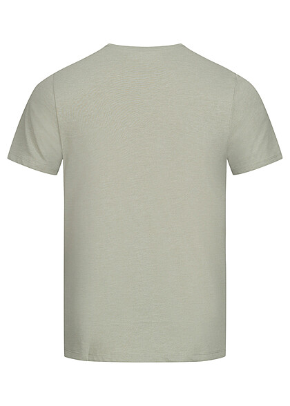 Jack and Jones Heren T-shirt met Logo Print en Ronde hals wrought iron grijs