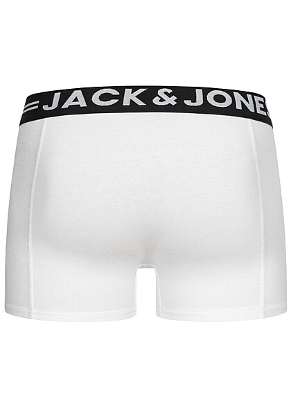 Jack and Jones Heren NOOS 3-Pack Boxershorts met Logo Print wit
