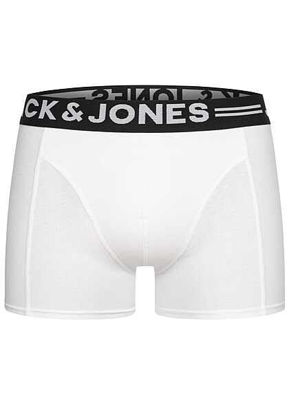 Jack and Jones Heren NOOS 3-Pack Boxershorts met Logo Print licht grijs zwart wit