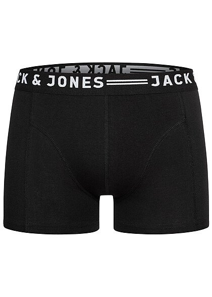 Jack and Jones Heren NOOS 3-Pack Boxershorts met Logo Print zwart wit