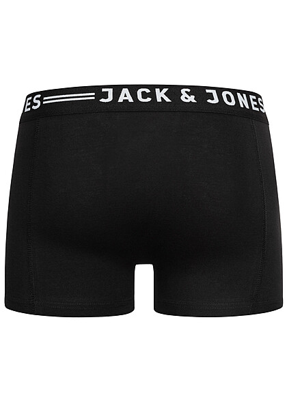 Jack and Jones Heren NOOS 3-Pack Boxershorts met Logo Print zwart wit
