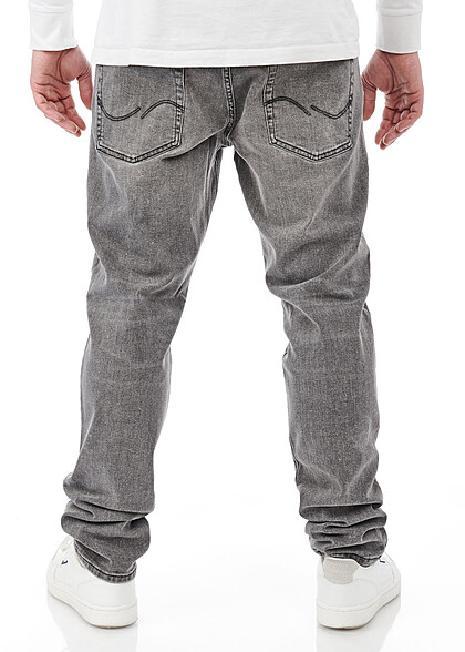 Jack and Jones Heren NOOS Jeans met 5 zakken washed look grijs denim