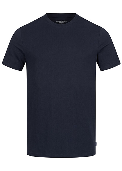 Jack and Jones Heren NOOS 3-Pack T-Shirt met Ronde Hals 1x zwart 1x navy 1x wit