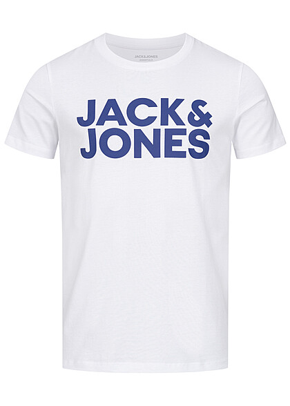 Jack and Jones Heren NOOS 3-Pack T-Shirt met Logoprint 1x zwart 1x navy 1x wit