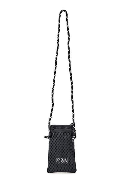 Urban Classics Mesh Fabric Schoudertas met rits zwart - Art.-Nr.: 23030208