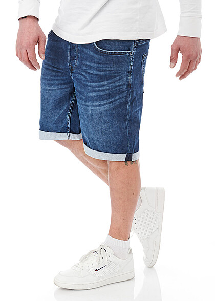 ONLY & SONS Heren NOOS Jeans Shorts met 5-Pockets navy blauw denim
