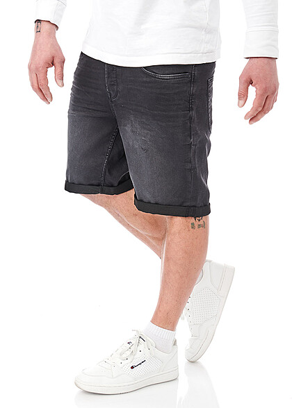 ONLY & SONS Heren NOOS Jeans Shorts met 5-Pockets zwart denim