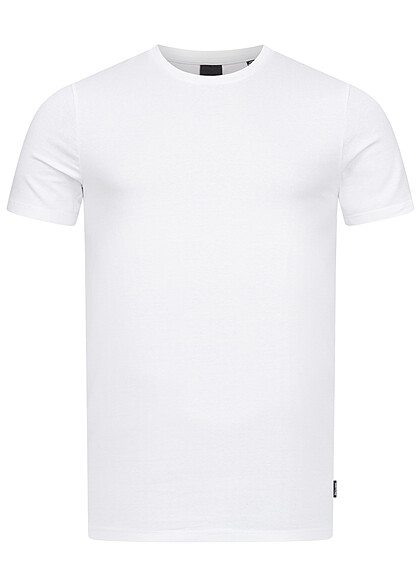 ONLY & SONS Heren NOOS 2-Pack T-Shirt met ronde hals wit