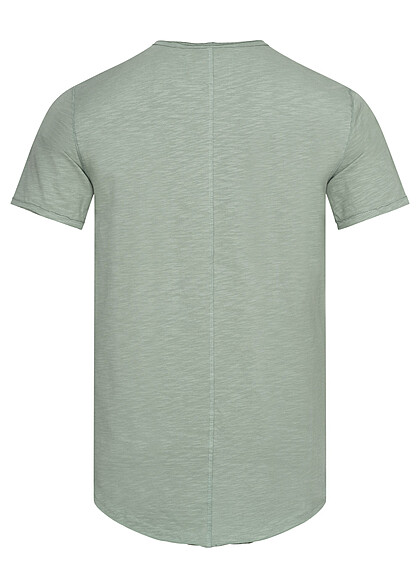 ONLY & SONS Heren NOOS Basic T-Shirt met ronde hals chinees groen