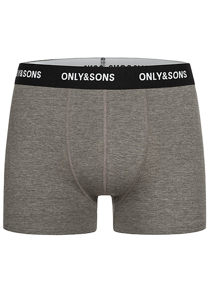 ONLY & SONS Heren NOOS 3-pack boxershorts olijf groen grijs zwart