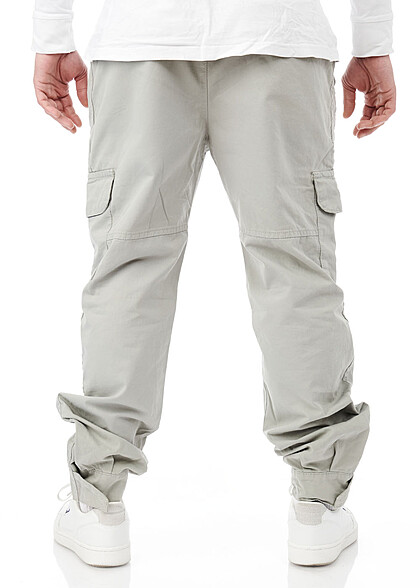 Urban Classics Heren Cargo broek met koord wolf grijs