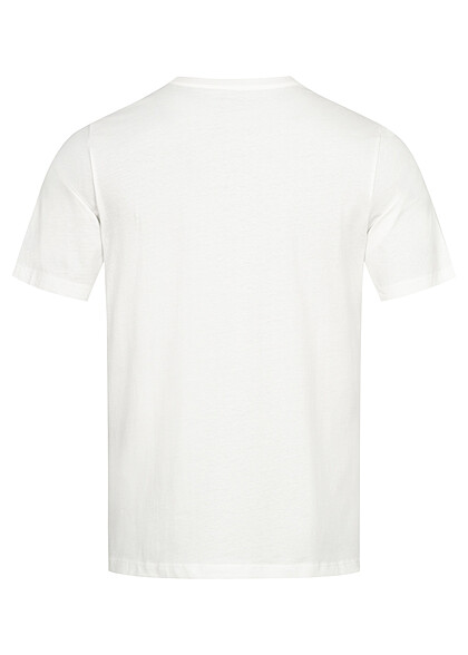 Jack and Jones Heren NOOS T-Shirt met Logo Print cloud dancer wit