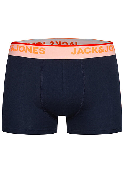 Jack and Jones Heren NOOS 3-Pack Boxershorts multicolor gestreept navy blauw grijs