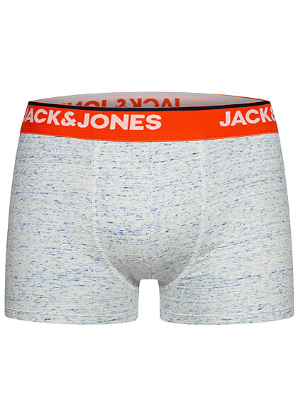 Jack and Jones Heren NOOS 3-Pack Boxershorts multicolor gestreept navy blauw grijs
