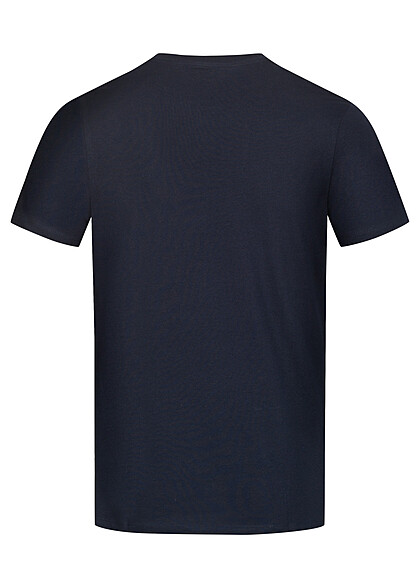 Jack and Jones Heren T-shirt met Logo Print sky captain donkerblauw