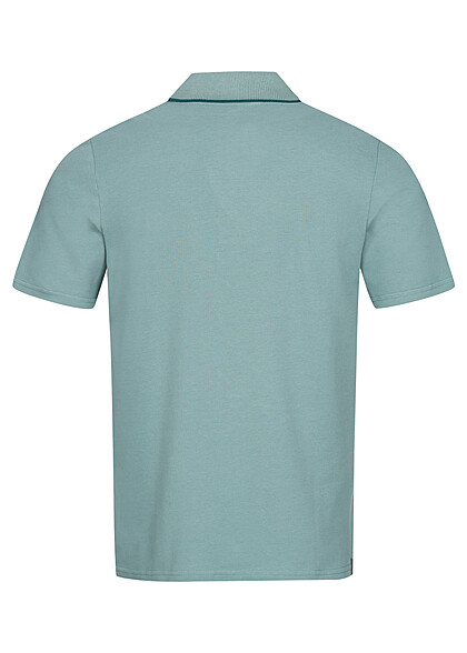 Jack and Jones Heren Polo T-Shirt met Knopenlijst trellis groen