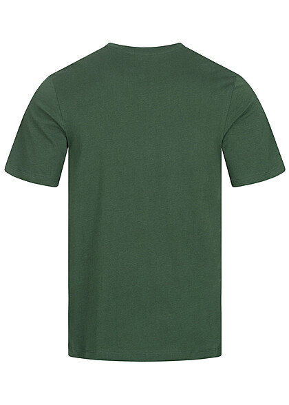 Jack and Jones Heren NOOS T-Shirt met Ronde Hals en Logo Print mountain view groen