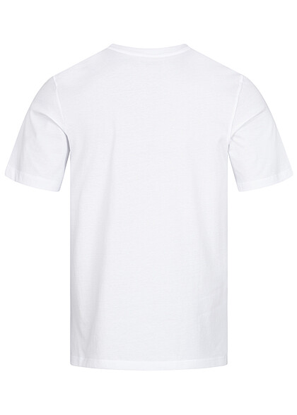 Jack and Jones Heren NOOS T-Shirt met Rondhals en Logo Print wit zwart
