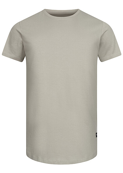 Jack and Jones Heren NOOS Basic T-Shirt met ronde hals wrought iron grijs - Art.-Nr.: 23030387