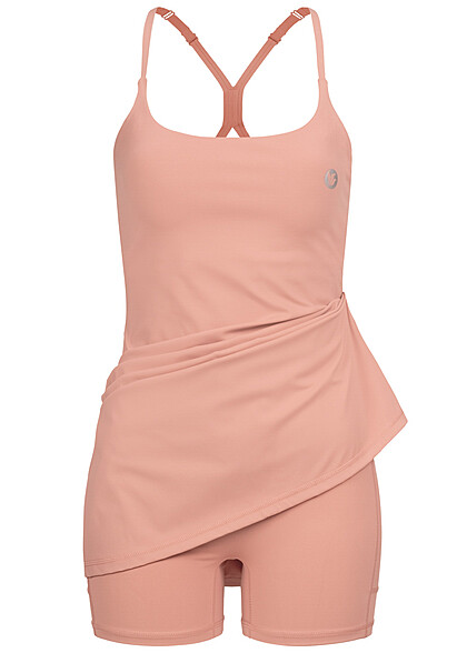 Aiki Damen 2in1 Jumpsuit und Träger-Kleid rosa - Art.-Nr.: 23030471