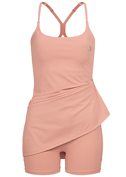 Aiki Damen 2in1 Jumpsuit und Trger-Kleid rosa - Art.-Nr.: 23030471