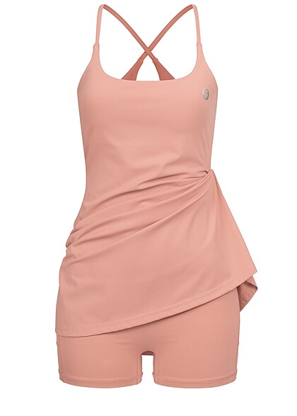 Aiki Damen 2in1 Jumpsuit und Träger-Kleid rosa - Art.-Nr.: 23030472