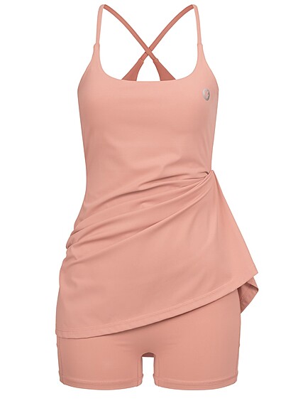 Aiki Damen 2in1 Jumpsuit und Trger-Kleid rosa - Art.-Nr.: 23030472