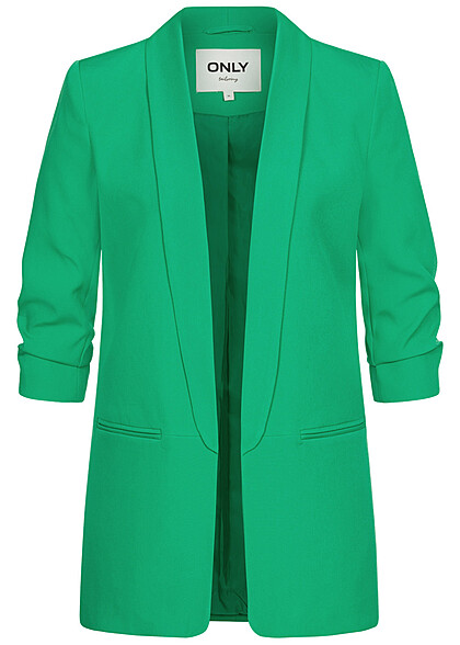 JDY by ONLY Dames NOOS 3/4 mouw lange blazer met open voorkant Simply Green - Art.-Nr.: 23040015