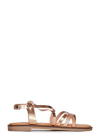 Cloud5ive Dames Schoenen Strap sandalen met studded detail rosgoud