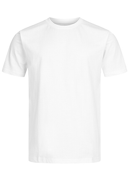 Seventyseven Lifestyle Herren 2-Pack Basic T-Shirt weiss