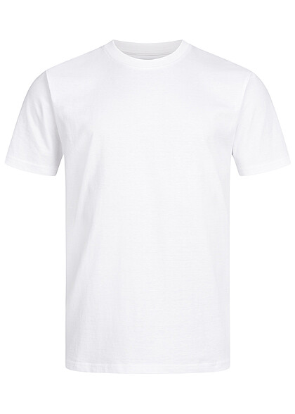 Seventyseven Lifestyle Herren T-Shirt mit LA Back-Print weiss