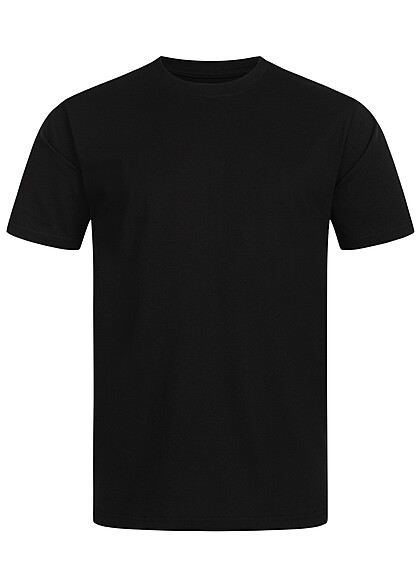 Seventyseven Lifestyle Herren T-Shirt mit Melted Skull Print schwarz