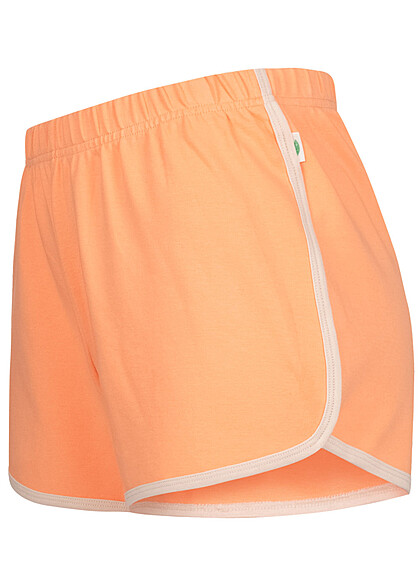 Urban Classics Dames Interlock Retro Hotpants oranje - Art.-Nr.: 23050066