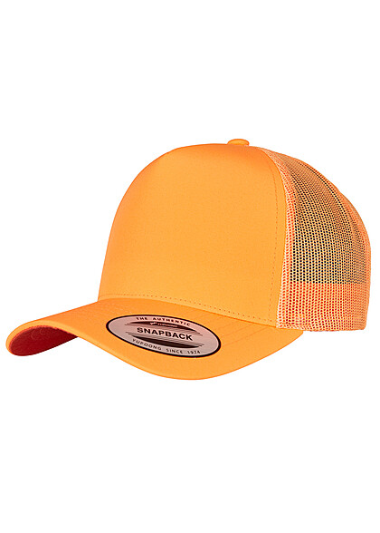 Flexfit Retro Trucker Cap mit Mesh-Rückseite und Snapback-Verschluss orange - Art.-Nr.: 23050097