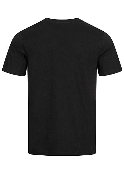 Jack and Jones Herren NOOS T-Shirt mit Rundhals und Print schwarz rot weiss