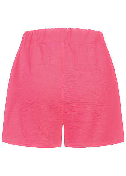 Cloud5ive Damen Musselin Shorts m. aufgesetzten Taschen pink