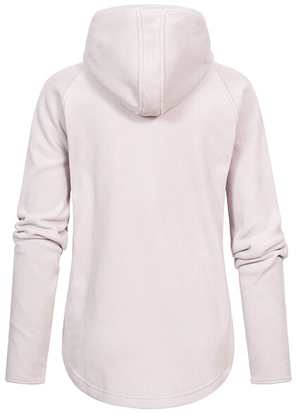 Urban Classics Dames Fleece Hoodie met 2 zakken met ritssluiting grijs