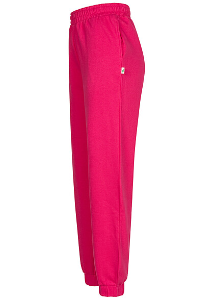 Urban Classics Dames Hoge taille joggingbroek met zakken roze