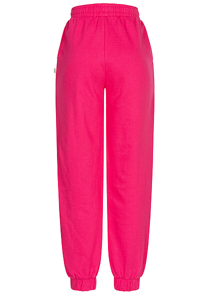 Urban Classics Dames Hoge taille joggingbroek met zakken roze