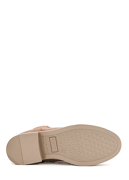 Cloud5ive Dames Schoenen Laarzen van imitatieleer met rits en elastische riem bruin