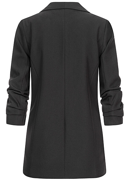 Cloud5ive Dames Open blazer met 3/4 mouwen zwart