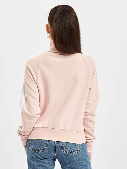 Puma Damen Übergangsjacke High-Neck mit Zipper und 2-Pockets rosa weiss